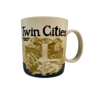 Starbucks 2012 City Collectors Series Twin Cities Waterfall Coffee Tea Mug 16 oz